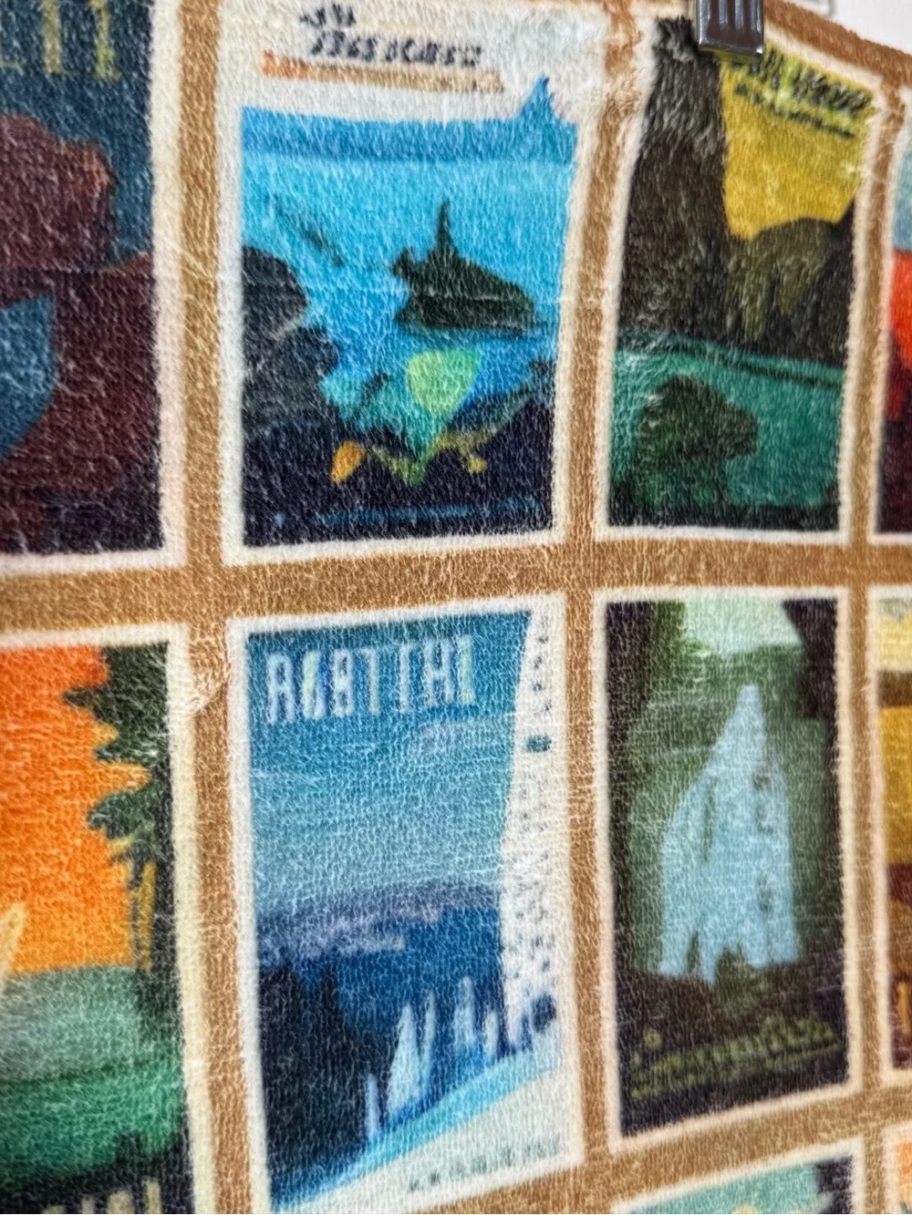 61 American National Parks Wall Tapestry - Multicolor Throw Blanket Plush